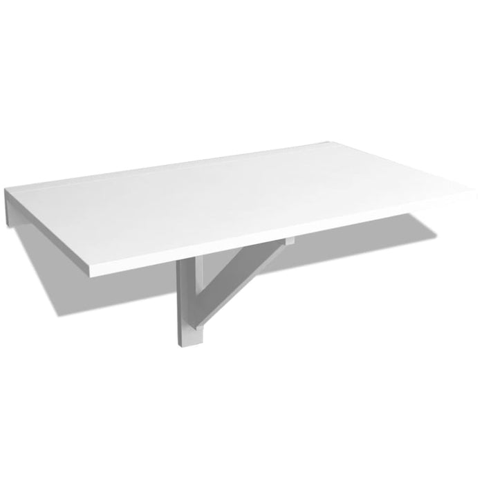 Folding Wall Table White 100x60 Cm Xatbpa