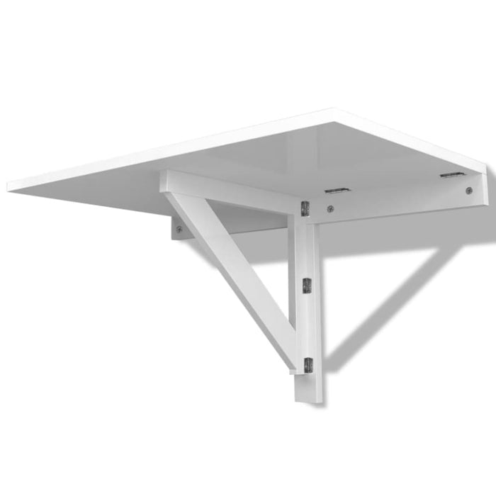 Folding Wall Table White 100x60 Cm Xatbpa