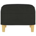 Footstool Black 60x50x41 Cm Fabric Takxli