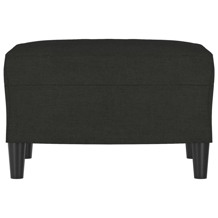 Footstool Black 60x50x41 Cm Fabric Takxnt