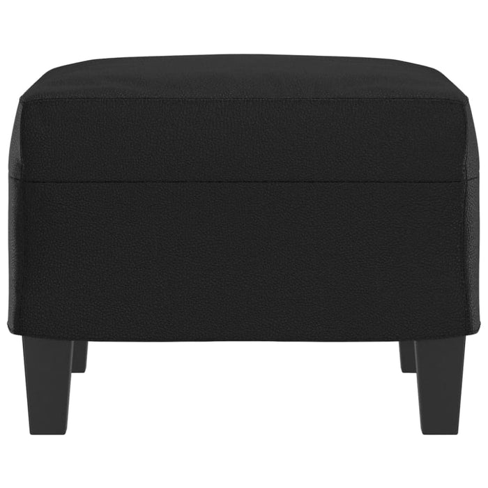 Footstool Black 60x50x41 Cm Faux Leather Takttp