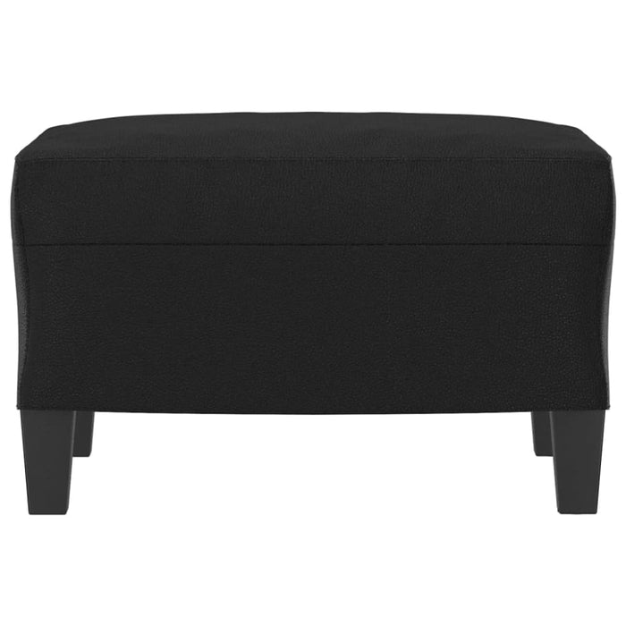 Footstool Black 60x50x41 Cm Faux Leather Takttp