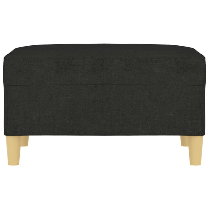 Footstool Black 70x55x41 Cm Fabric Takxip