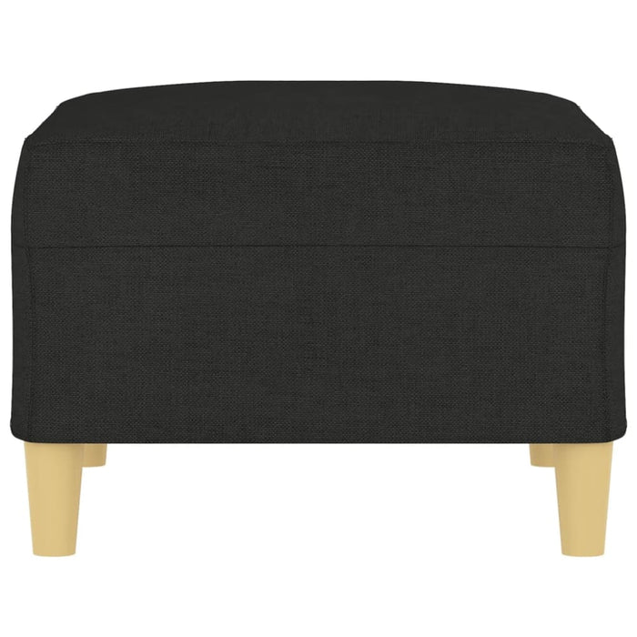 Footstool Black 70x55x41 Cm Fabric Takxip