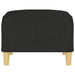 Footstool Black 70x55x41 Cm Fabric Takxip