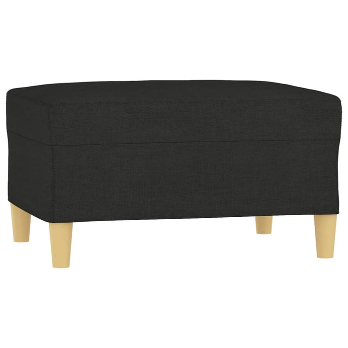 Footstool Black 70x55x41 Cm Fabric Takxip