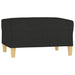 Footstool Black 70x55x41 Cm Fabric Takxip