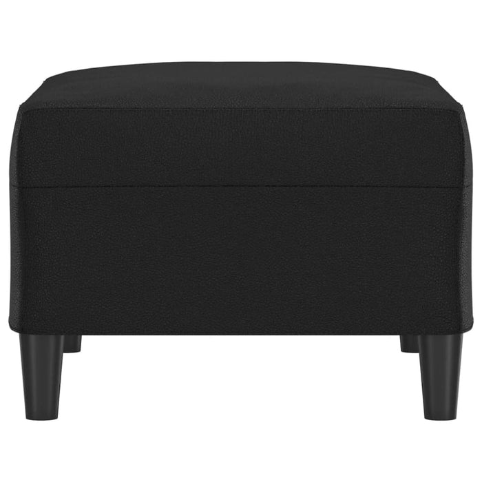 Footstool Black 70x55x41 Cm Faux Leather Taktoo