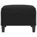 Footstool Black 70x55x41 Cm Faux Leather Taktoo