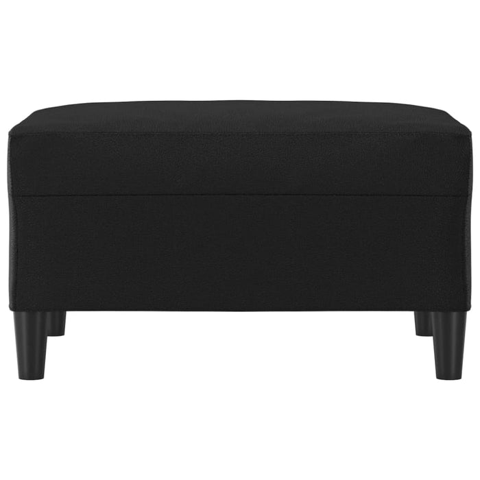Footstool Black 70x55x41 Cm Faux Leather Taktoo