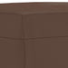 Footstool Brown 60x50x41 Cm Faux Leather Taktti
