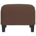 Footstool Brown 60x50x41 Cm Faux Leather Taktti
