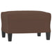 Footstool Brown 60x50x41 Cm Faux Leather Taktti