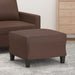 Footstool Brown 60x50x41 Cm Faux Leather Taktti