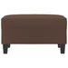 Footstool Brown 70x55x41 Cm Faux Leather Taktpi