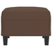 Footstool Brown 70x55x41 Cm Faux Leather Taktpi
