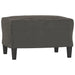 Footstool Dark Grey 60x50x41 Cm Velvet Takxka