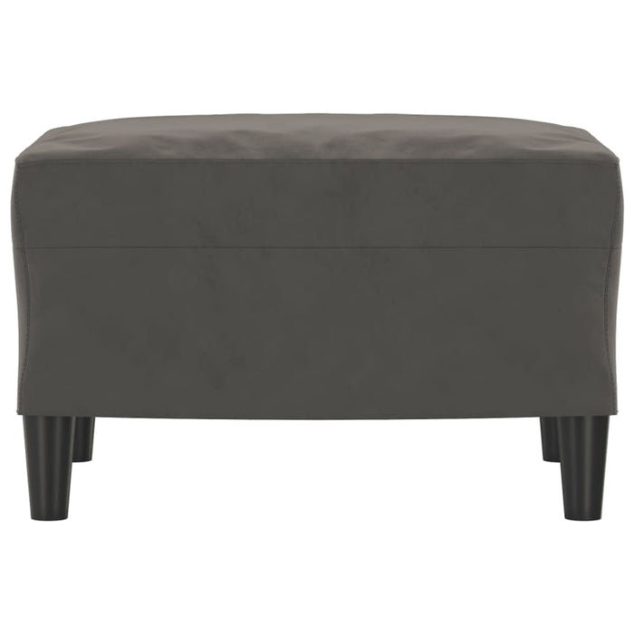 Footstool Dark Grey 60x50x41 Cm Velvet Takxka