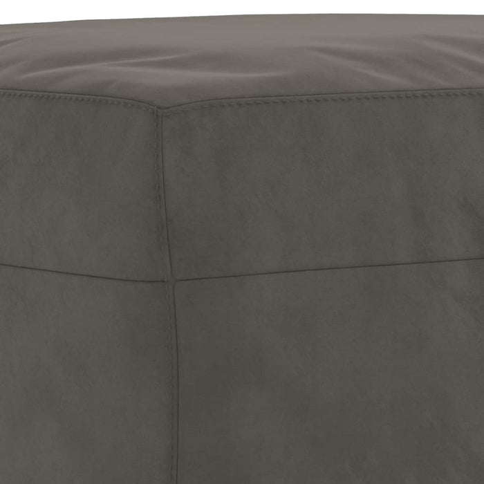 Footstool Dark Grey 60x50x41 Cm Velvet Takxka