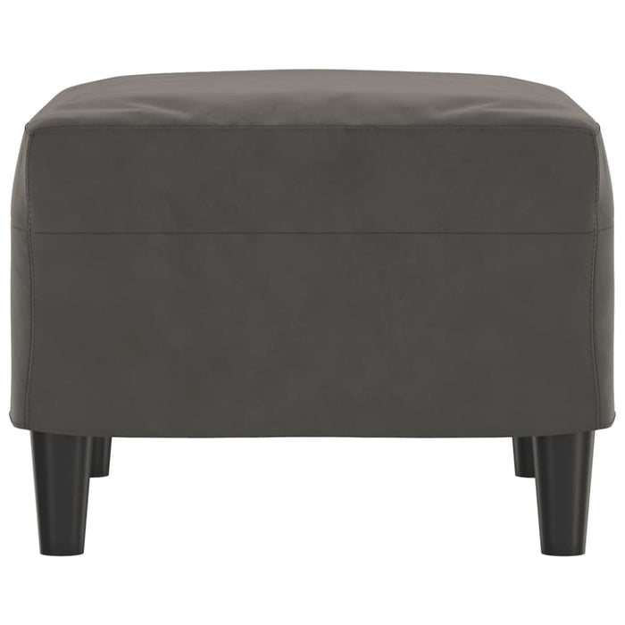 Footstool Dark Grey 60x50x41 Cm Velvet Takxka