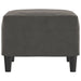 Footstool Dark Grey 60x50x41 Cm Velvet Takxka