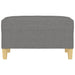 Footstool Dark Grey 70x55x41 Cm Fabric Takxix