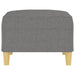Footstool Dark Grey 70x55x41 Cm Fabric Takxix