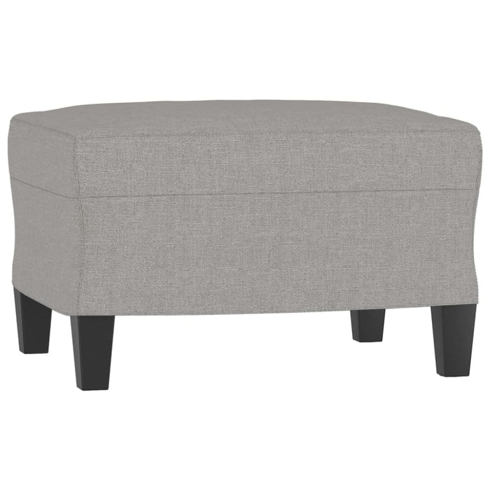 Footstool Light Grey 60x50x41 Cm Fabric Taktxi