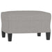 Footstool Light Grey 60x50x41 Cm Fabric Taktxi