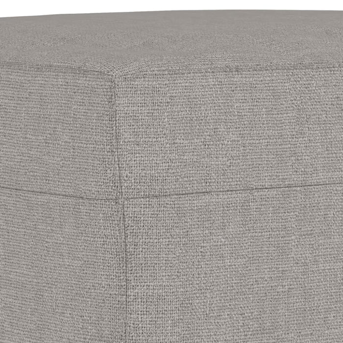 Footstool Light Grey 60x50x41 Cm Fabric Taktxi