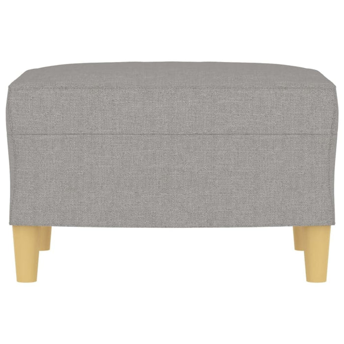 Footstool Light Grey 60x50x41 Cm Fabric Takxlt