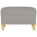 Footstool Light Grey 60x50x41 Cm Fabric Takxlt