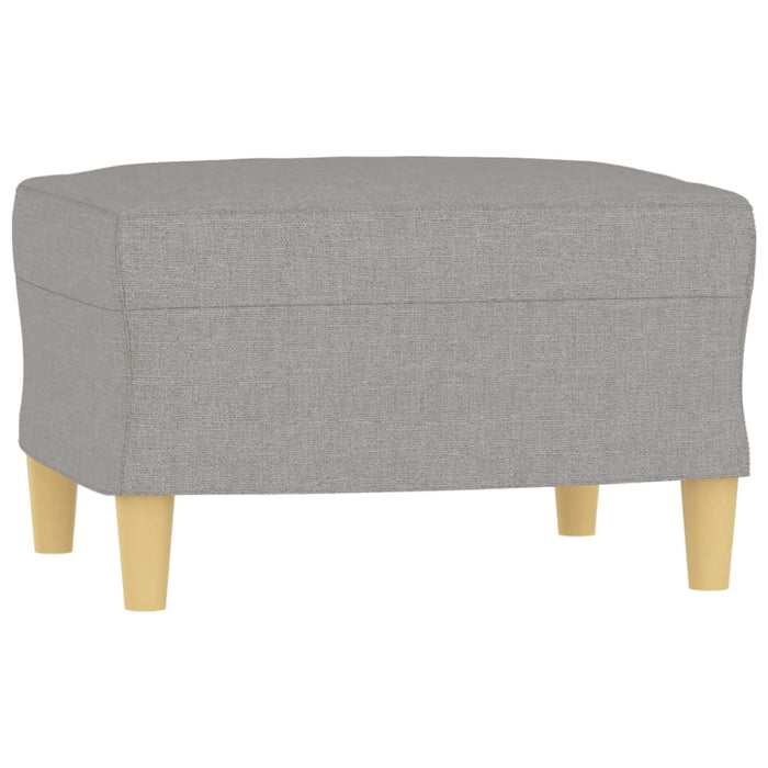 Footstool Light Grey 60x50x41 Cm Fabric Takxlt