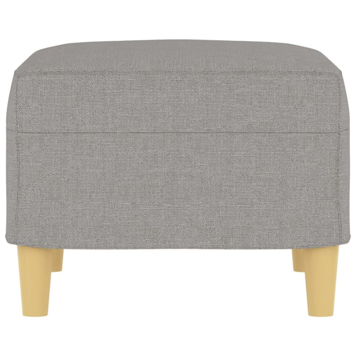 Footstool Light Grey 60x50x41 Cm Fabric Takxlt