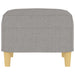 Footstool Light Grey 60x50x41 Cm Fabric Takxlt