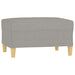 Footstool Light Grey 70x55x41 Cm Fabric Takxio