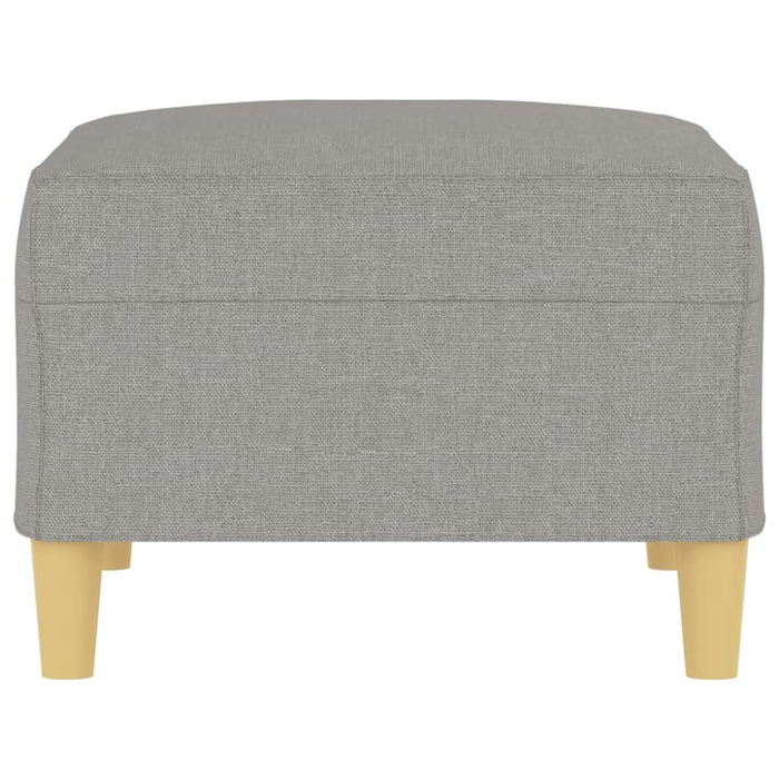 Footstool Light Grey 70x55x41 Cm Fabric Takxio
