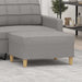 Footstool Light Grey 70x55x41 Cm Fabric Takxio
