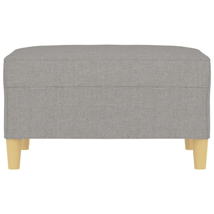 Footstool Light Grey 70x55x41 Cm Fabric Takxio