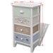 French Storage Cabinet 4 Drawers Wood Xaxnii