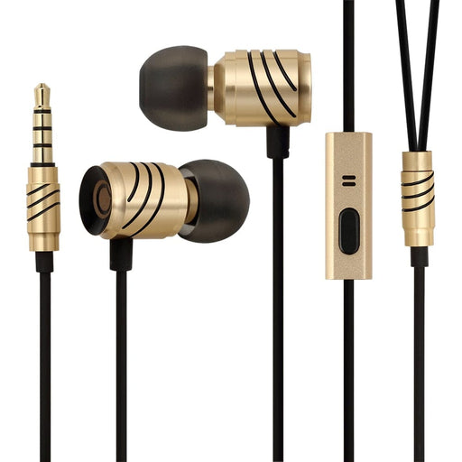 Full Metal Noise Isolating Wired Rich Bass Headphones