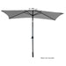 Furniture Umbrella 3 Metre with Solar Led Lights Garden