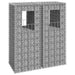 Gabion Basket Posts 2 Pcs 40x40x100 Cm Iron Opoxlo
