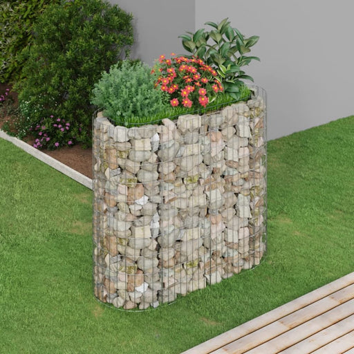 Gabion Raised Bed Galvanised Iron 120x50x100 Cm Opxbtx