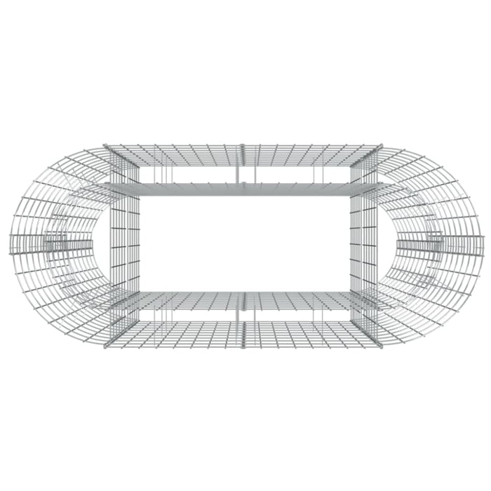 Gabion Raised Bed Galvanised Iron 120x50x100 Cm Opxbtx