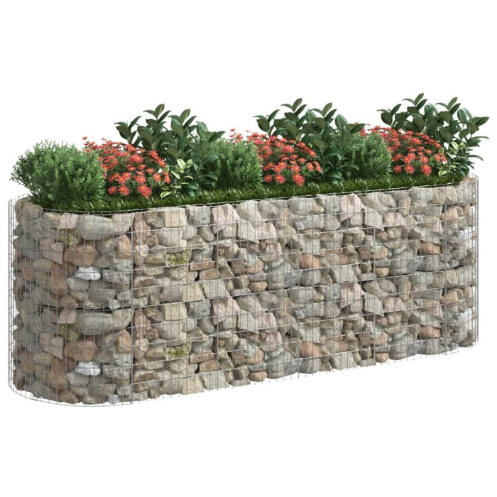 Gabion Raised Bed Galvanised Iron 300x100x100 Cm Opxbal