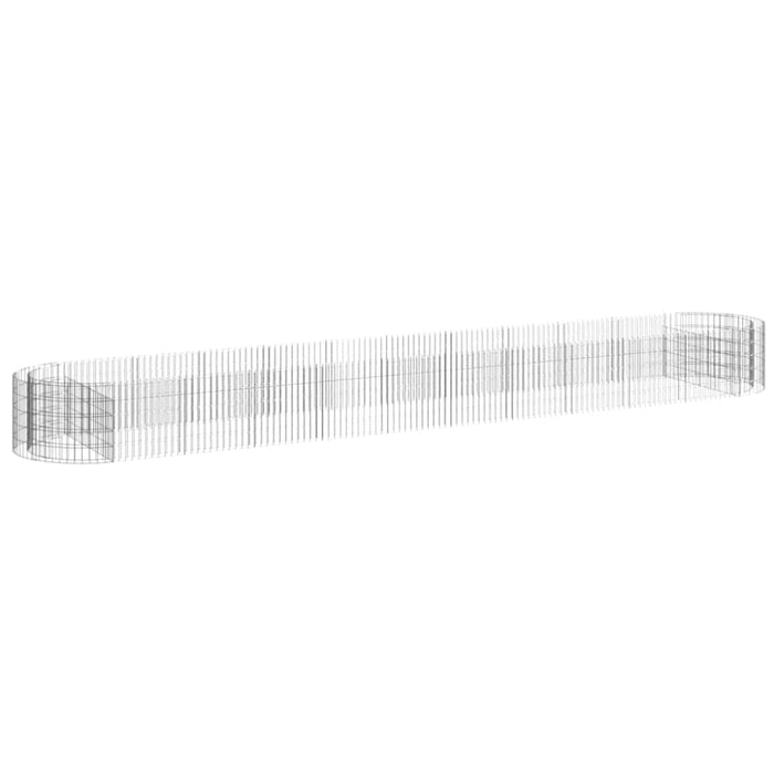 Gabion Raised Bed Galvanised Iron 600x100x50 Cm Opxbaa