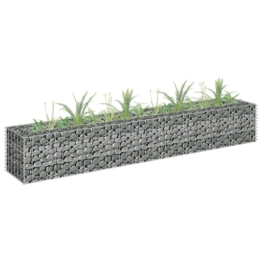 Gabion Raised Bed Galvanised Steel 180x30x30 Cm Oapltt