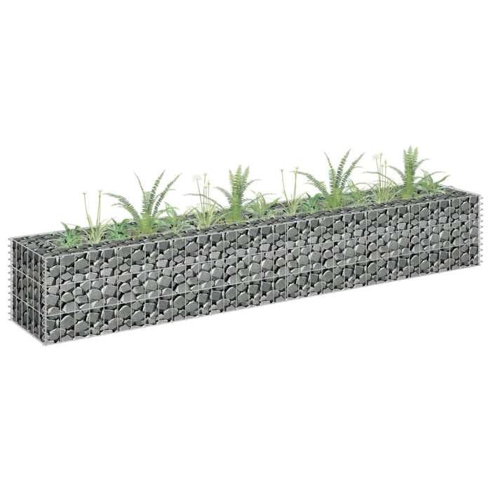 Gabion Raised Bed Galvanised Steel 180x30x30 Cm Oapltt