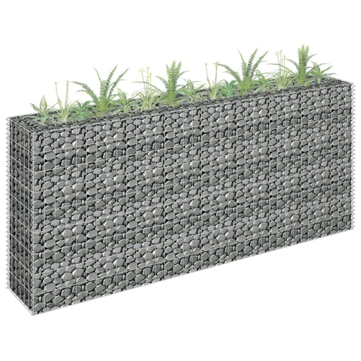 Gabion Raised Bed Galvanised Steel 180x30x90 Cm Oapltp
